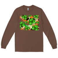 Chestnut st.patricks plaid  green glitter cowhide  leopard Long Sleeve Tee - FaDigitalArtStudio