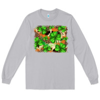 Moon Dust st.patricks plaid  green glitter cowhide  leopard Long Sleeve Tee - FaDigitalArtStudio
