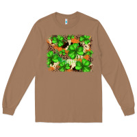 Toasted Coconut st.patricks plaid  green glitter cowhide  leopard Long Sleeve Tee - FaDigitalArtStudio