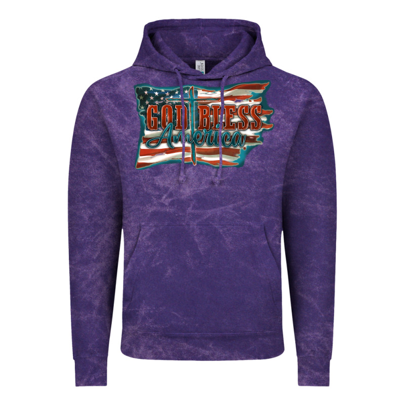 God Bless America Vintage Hoodie by FaDigitalArtStudio | Teevron