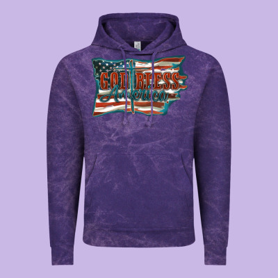 God Bless America Vintage Hoodie Designed By Fadigitalartstudio