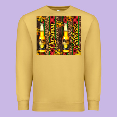 Beer Bottle For Christmas Premium Sweatshirt Designed By Adodesignshop