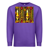 Purple beer bottle for christmas Premium Sweatshirt - AdoDesignShop
