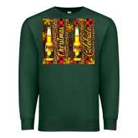 Sports Green beer bottle for christmas Premium Sweatshirt - AdoDesignShop
