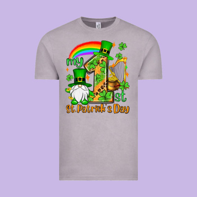 St. Patrick's My 1st St. Patrick's Day Vintage Tee Designed By Oliviacreatesart