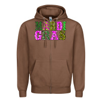 Chestnut mardi gras Zipper Hoodie - BarkalooDesign