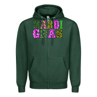 Sports Green mardi gras Zipper Hoodie - BarkalooDesign