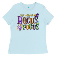 Baby Blue just a bunch of hocus pocus Ladies Tee - CowGirlArtShop