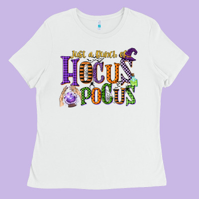 Just A Bunch Of Hocus Pocus Ladies Tee Designed By Cowgirlartshop