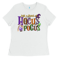 White just a bunch of hocus pocus Ladies Tee - CowGirlArtShop
