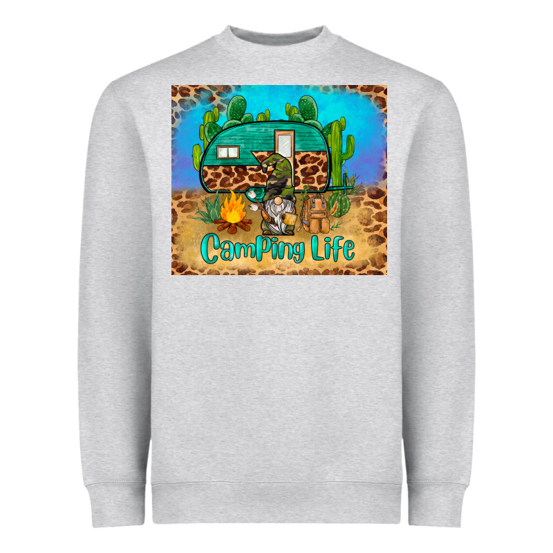Camping Life Tumbler Heavyweight Sweatshirt by BarkalooDesign | Teevron