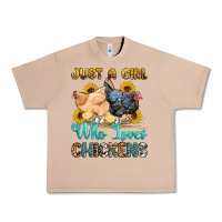 Burro just a girl who loves chickens Urban Heavy Tee - OliviaCreatesArt