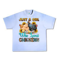 Grape Ice just a girl who loves chickens Urban Heavy Tee - OliviaCreatesArt