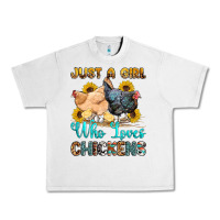 Just A Girl Who Loves Chickens Urban Heavy Tee | Teevron