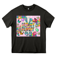 Asphalt Hunny Bunny and egg Easter Heavy Core Tee - NancyCooperArtShop
