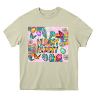 Mossy Hunny Bunny and egg Easter Heavy Core Tee - NancyCooperArtShop