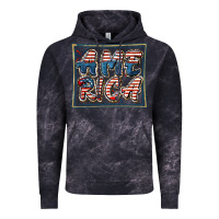 Cloud Black America Vintage Hoodie - FaDigitalArtStudio