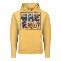 Vintage Mustard America Vintage Hoodie - FaDigitalArtStudio