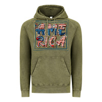 Vintage Olive America Vintage Hoodie - FaDigitalArtStudio