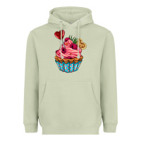 Matcha valentines day cupcake Heavyweight Hoodie - AdoDesignShop
