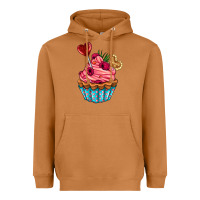 Meerkat valentines day cupcake Heavyweight Hoodie - AdoDesignShop