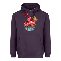 Plum valentines day cupcake Heavyweight Hoodie - AdoDesignShop