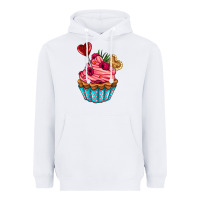 White valentines day cupcake Heavyweight Hoodie - AdoDesignShop