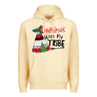 Pina Colada Christmas with my tribe boho Premium Hoodie - CowhideDigitalArt