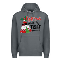 Rock Christmas with my tribe boho Premium Hoodie - CowhideDigitalArt