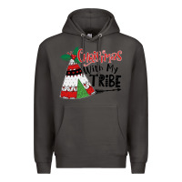 Smoke Christmas with my tribe boho Premium Hoodie - CowhideDigitalArt