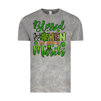 Cloud Rock St. Patrick's Blessed women are born in March Vintage Tee - OliviaCreatesArt