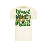 Vintage Arctic St. Patrick's Blessed women are born in March Vintage Tee - OliviaCreatesArt