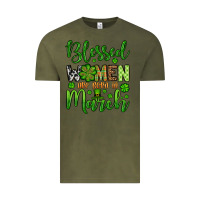 Vintage Olive St. Patrick's Blessed women are born in March Vintage Tee - OliviaCreatesArt