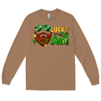 Toasted Coconut lucky dude saint patricks bearded man Long Sleeve Tee - FaDigitalArtStudio