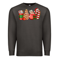 Smoke christmas tree cake and coffee cups ado Premium Sweatshirt - AdoDesignShop