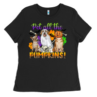 Black pet all the pumpkins Ladies Tee - CowGirlArtShop