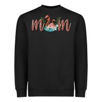 Black mom flamingo Heavyweight Sweatshirt - BarkalooDesign