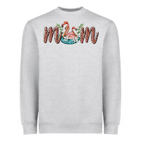Heather Grey mom flamingo Heavyweight Sweatshirt - BarkalooDesign