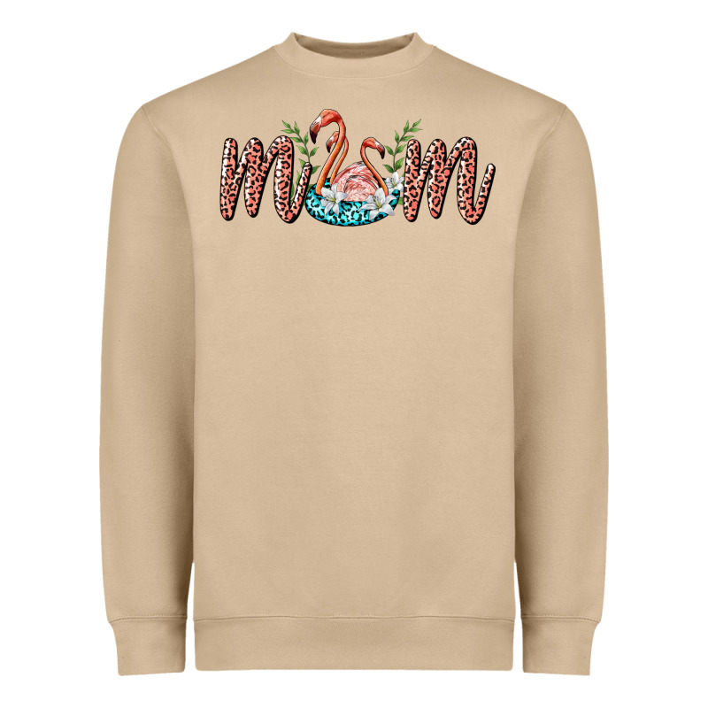 Mom Flamingo Heavyweight Sweatshirt by BarkalooDesign | Teevron
