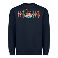 Navy mom flamingo Heavyweight Sweatshirt - BarkalooDesign