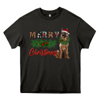Asphalt merry christmas german shepherd Heavy Core Tee - RanaPortraitStore
