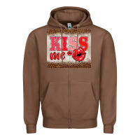 Chestnut valentine's day kiss me Zipper Hoodie - BarkalooDesign