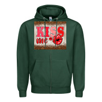 Sports Green valentine's day kiss me Zipper Hoodie - BarkalooDesign