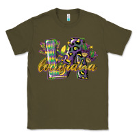 Army Green louisiana leopard mardi gras 12 inches 300 dpi Classic Tee - CowGirlArtShop
