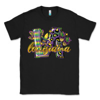 Black louisiana leopard mardi gras 12 inches 300 dpi Classic Tee - CowGirlArtShop
