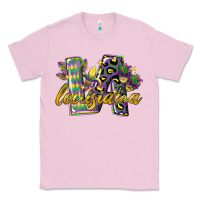 Bubblegum Pink louisiana leopard mardi gras 12 inches 300 dpi Classic Tee - CowGirlArtShop