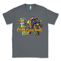 Charcoal Heather louisiana leopard mardi gras 12 inches 300 dpi Classic Tee - CowGirlArtShop