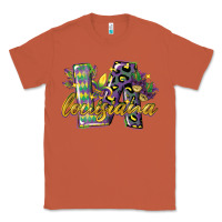 Copper louisiana leopard mardi gras 12 inches 300 dpi Classic Tee - CowGirlArtShop