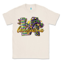 Natural louisiana leopard mardi gras 12 inches 300 dpi Classic Tee - CowGirlArtShop