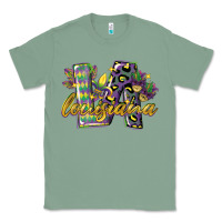 Sage louisiana leopard mardi gras 12 inches 300 dpi Classic Tee - CowGirlArtShop